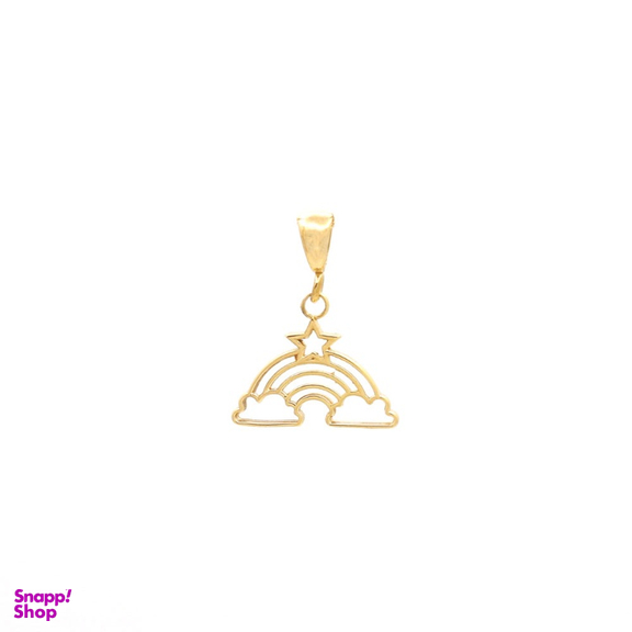 پلاک گردنبند طلا 18 عیار زنانه سی دا مهر مدل رنگین کمان