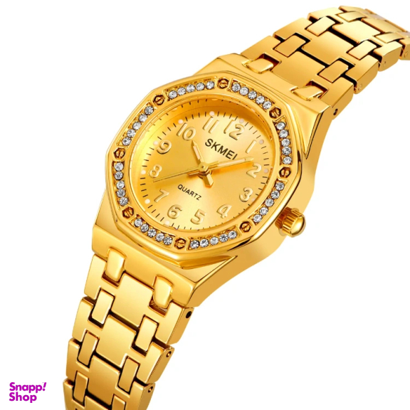 ساعت عقربه ای زنانه اسکمی مدل 2508 رنگ طلایی