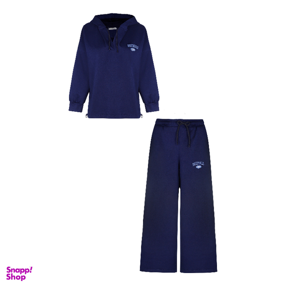 ست هودی و شلوار زنانه لوینت مدل اورجینال کد 6366 رنگ سرمه ای