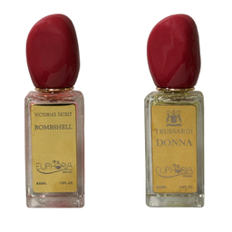 ادوپرفیوم زنانه ایفوریا مدل ویکتوریا سکرت بامب شل حجم 30 میلی لیتر به همراه ادوپرفیوم زنانه ایفوریا مدل دونا حجم 30 میلی لیتر
