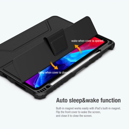 کیف کلاسوری نیلکین مدل Camshield Bumper مناسب برای تبلت اپل iPad Air 11 2024 / Air 10.9 2022 / Air 4 / Air 5 / Air 6 / Air 2020 / Ipad Pro 11 2020 / 2021 / 2022