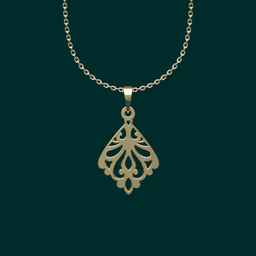 گردنبند طلا 18 عیار زنانه مدوپد مدل هندسی کد TT2-1-1223