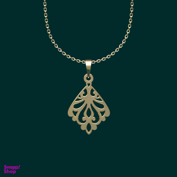 گردنبند طلا 18 عیار زنانه مدوپد مدل هندسی کد TT2-1-1223