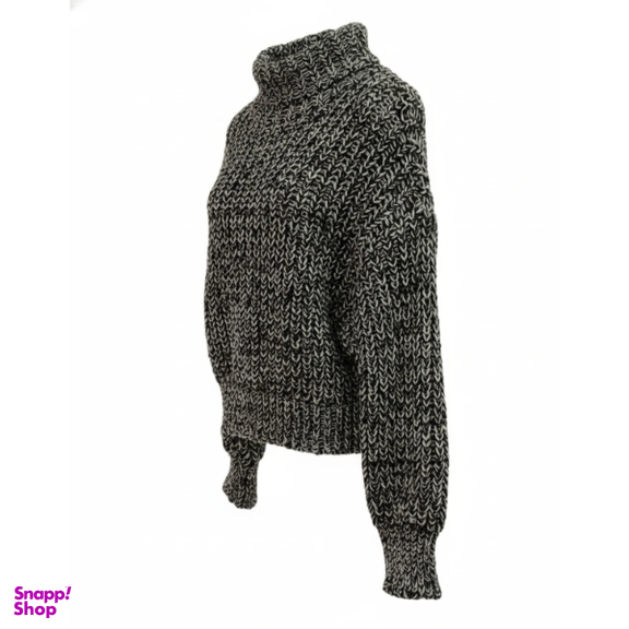 کراپ بافت زنانه کد 145 رنگ طوسی تیره