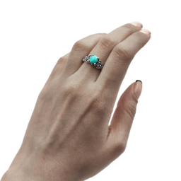 انگشتر نقره زنانه کد 12381