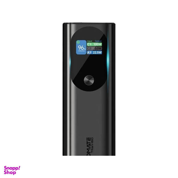 پاوربانک 160 وات پرومیت مدل TITAN-160 ظرفیت 27600 میلی‌ آمپر ساعت