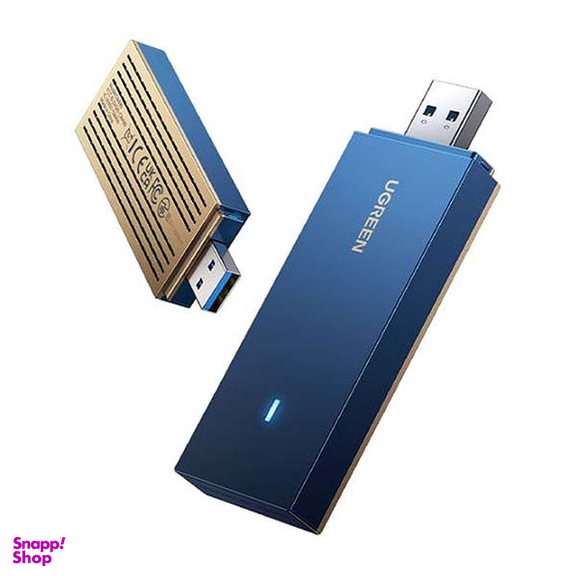 کارت شبکه بی سیم WiFi6-AX1800 دو باند USB 3.0 یوگرین مدل 90340-CM499