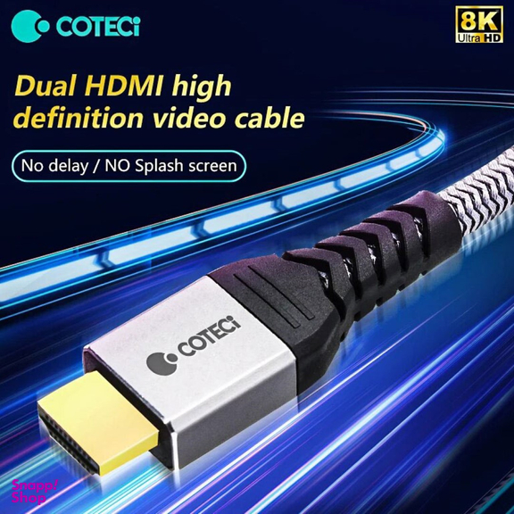کابل دو سر HDMI کوتتسی مدل dual HDMI video cable کد 87107 طول 3 متر