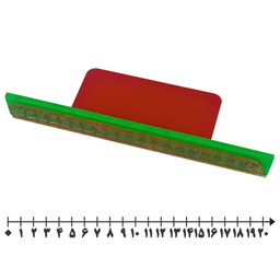 خط کش مدل مهر طرح محور کد m01