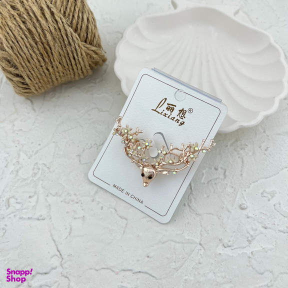 گل سینه زنانه مدل گوزن کد G4056