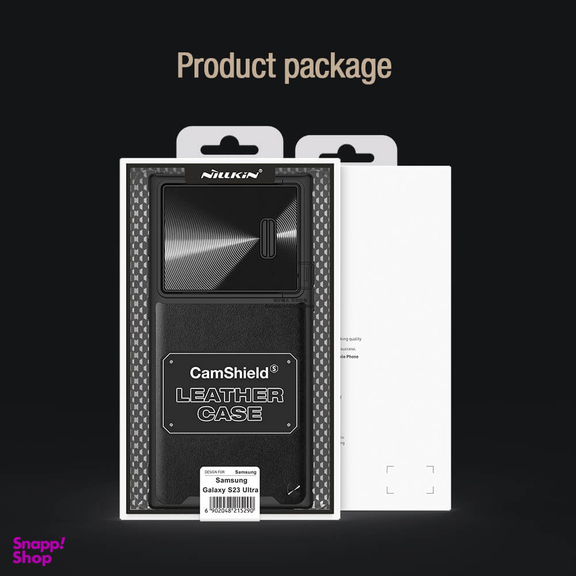 کاور نیلکین مدل CamShield Leather S Case مناسب برای گوشی موبایل سامسونگ Galaxy S23 Ultra
