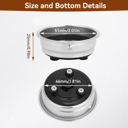 بسکت پرتافیلتر اسپرسوساز مدل c1 سایز 51