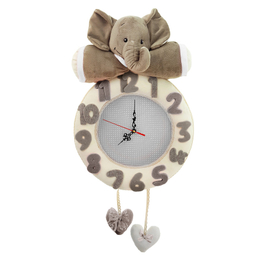 ساعت دیواری کودک نی نی سیس مدل فیل کد W-F/W