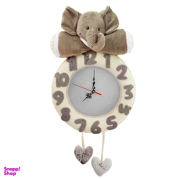 ساعت دیواری کودک نی نی سیس مدل فیل کد W-F/W