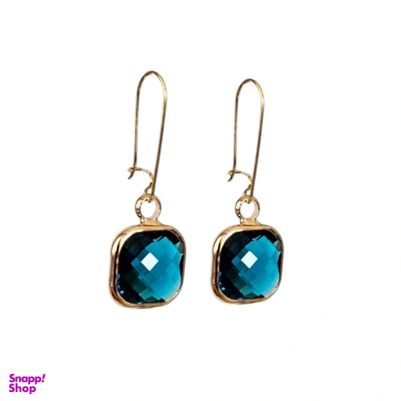 گوشواره طلا 18 عیار زنانه مدل آکوآ ویسپر Aqua Whisper