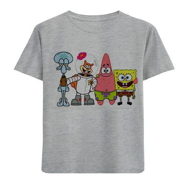 تی شرت آستین کوتاه بچگانه طرح پاتریک و دوستان مدل F662