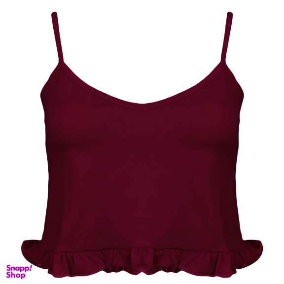 ست نیم تنه و شلوار زنانه کوزا مدل 9154 رنگ زرشکی