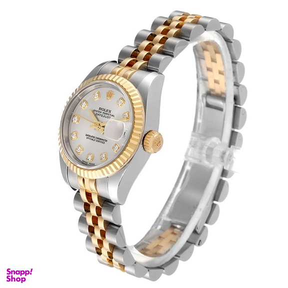 ساعت عقربه ای زنانه طرح رولکس مدل Datejust کد 00003