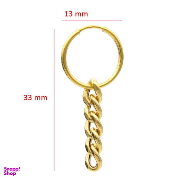 گوشواره طلا 18 عیار زنانه دلوکس مدل کارتیه حلقه ای کد D 25