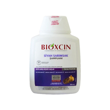 شامپو ضد ریزش مو بیوکسین (Bioxcin) حاوی سیر سیاه حجم 300 میلی لیتر