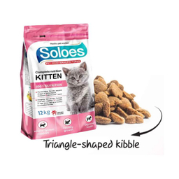 غذای خشک بچه گربه سولواس مدل مرغ و برنج وزن 12 کیلوگرم