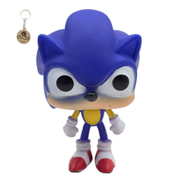 فیگور ناب سل مدل فانکو پاپ سونیک ارتفاع 10 سانتی متر SONIC WHIT RING 283 به همراه جاسوییچی