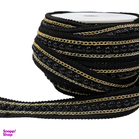 نوار یراق زنجیری مرواریدی کد 110 به طول 1 متر