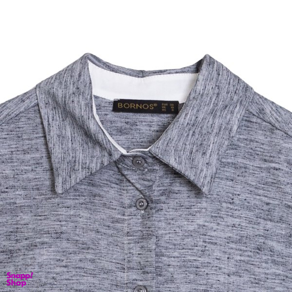 تونیک زنانه برنس مدل گلسا رنگ طوسی