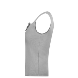 تاپ بافت زنانه مدل GD-o-17163431 رنگ طوسی روشن