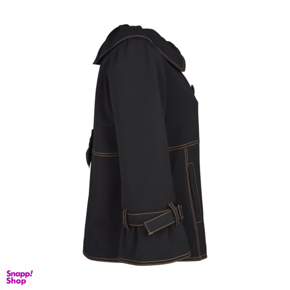 کت کتان زنانه گره استایل مدل پاریس رنگ مشکی