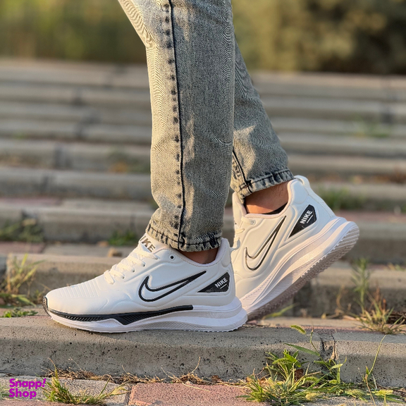 کفش اسپرت مردانه مدل نایکی زوم کد NDRNA1033 رنگ سفید