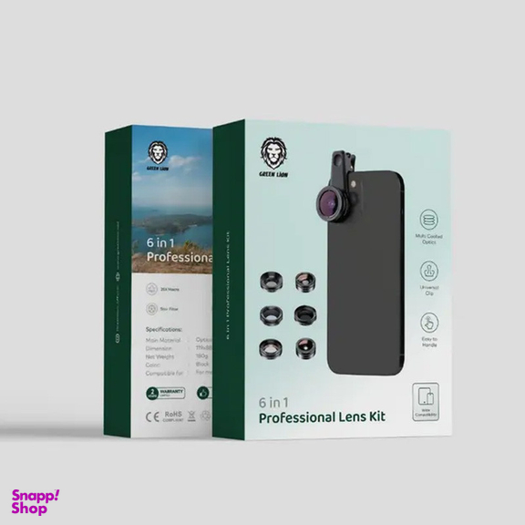 لنز کلیپسی موبایل گرین لاین مدل Lens Kit 6 in 1