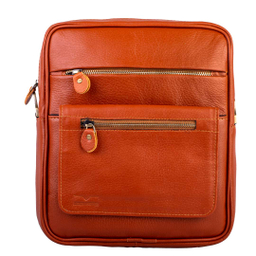 کیف دوشی چرم طبیعی مردانه آروین چرم کد AR-124