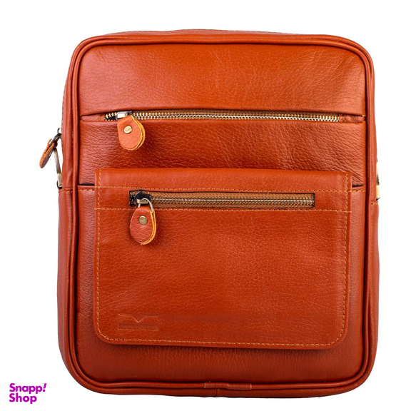 کیف دوشی چرم طبیعی مردانه آروین چرم کد AR-124