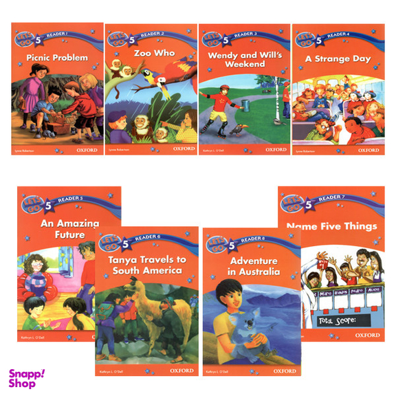 کتاب lets go readers 5 اثر Kathryn L.Dell انتشارات آکسفورد مجموعه 8 جلدی