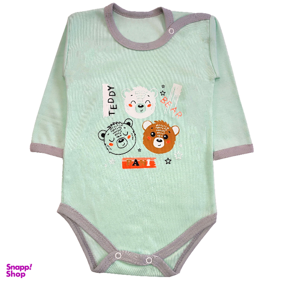 ست 3 تکه لباس نوزادی مدل کله خرس کد 4030