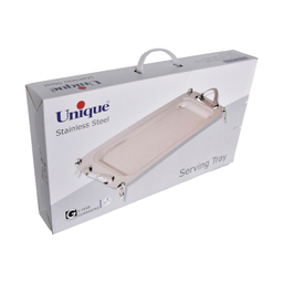سینی بزرگ استیل پایه دار مات کد 4026