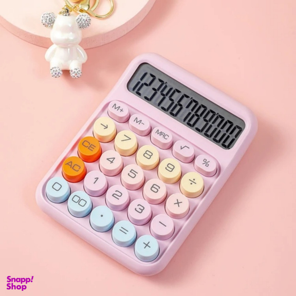 ماشین حساب مدل مینیمال طرح رنگی رنگی کد 340