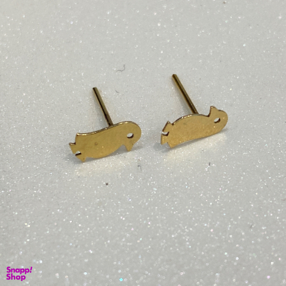 گوشواره طلا 18 عیار زنانه طرح پنگوئن کد 003