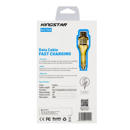 کابل تبدیل USB به MicroUSB کینگ استار مدل K210A طول 1 متر
