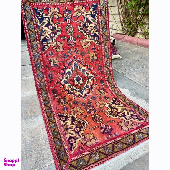کلاژ فرش دستبافت مدل بختیاری طرح وینتیج