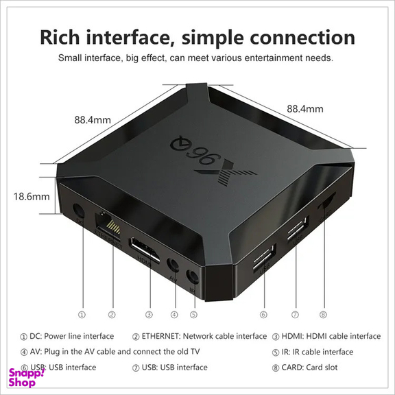 اندروید باکس ايكس 96 مدل X96Q