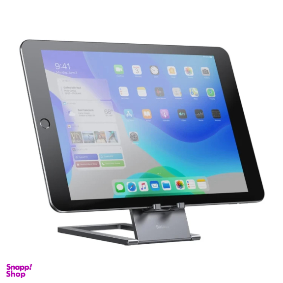 پایه نگهدارنده گوشی موبایل و تبلت بیسوس مدل Foldable Metal Desktop Holder