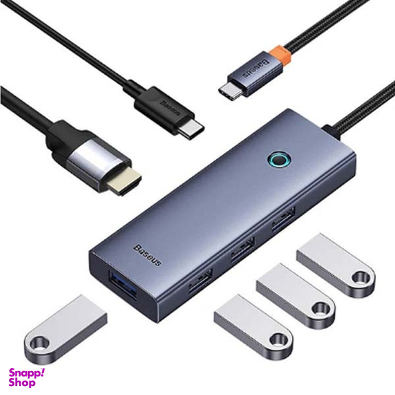 هاب 6 پورت Type-C بیسوس مدل BS-OH118