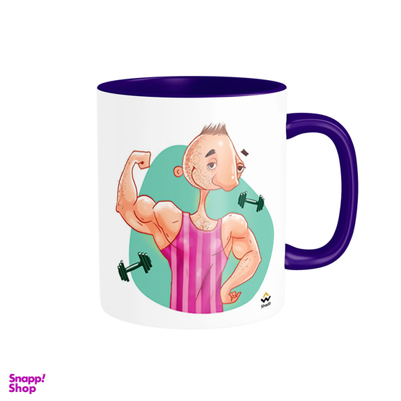 ماگ شادیت طرح لیوان خفن ترین بدن ساز دنیا کد 02