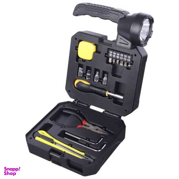 نورافکن دستی خورشیدی و جعبه ابزار قابل حمل کد 7739-C