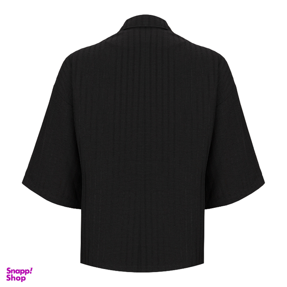 شومیز آستین بلند زنانه السانا مدل سارال کد 224101 رنگ مشکی