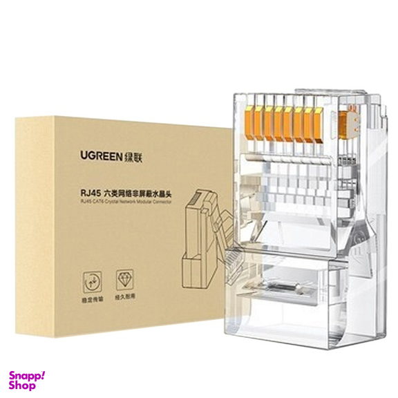سوکت شبکه CAT6 UTP یوگرین مدل NW120 بسته 100 عددی