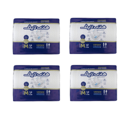 پوشینه بزرگسال هانی لایف مدل 004 سایز متوسط چهار بسته 16 عددی