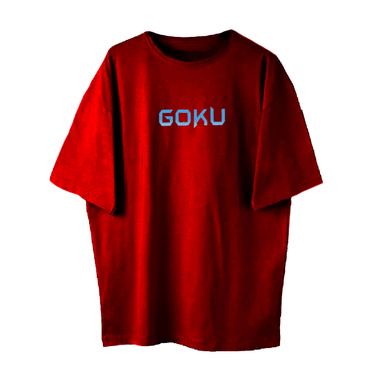 تیشرت طرح انیمه کد TL07 رنگ زرشکی